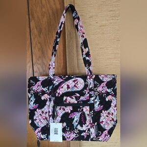 NWT- Vera Bradley Small Tote Bag in Botanical Paisley Pattern - 6 inside pockets